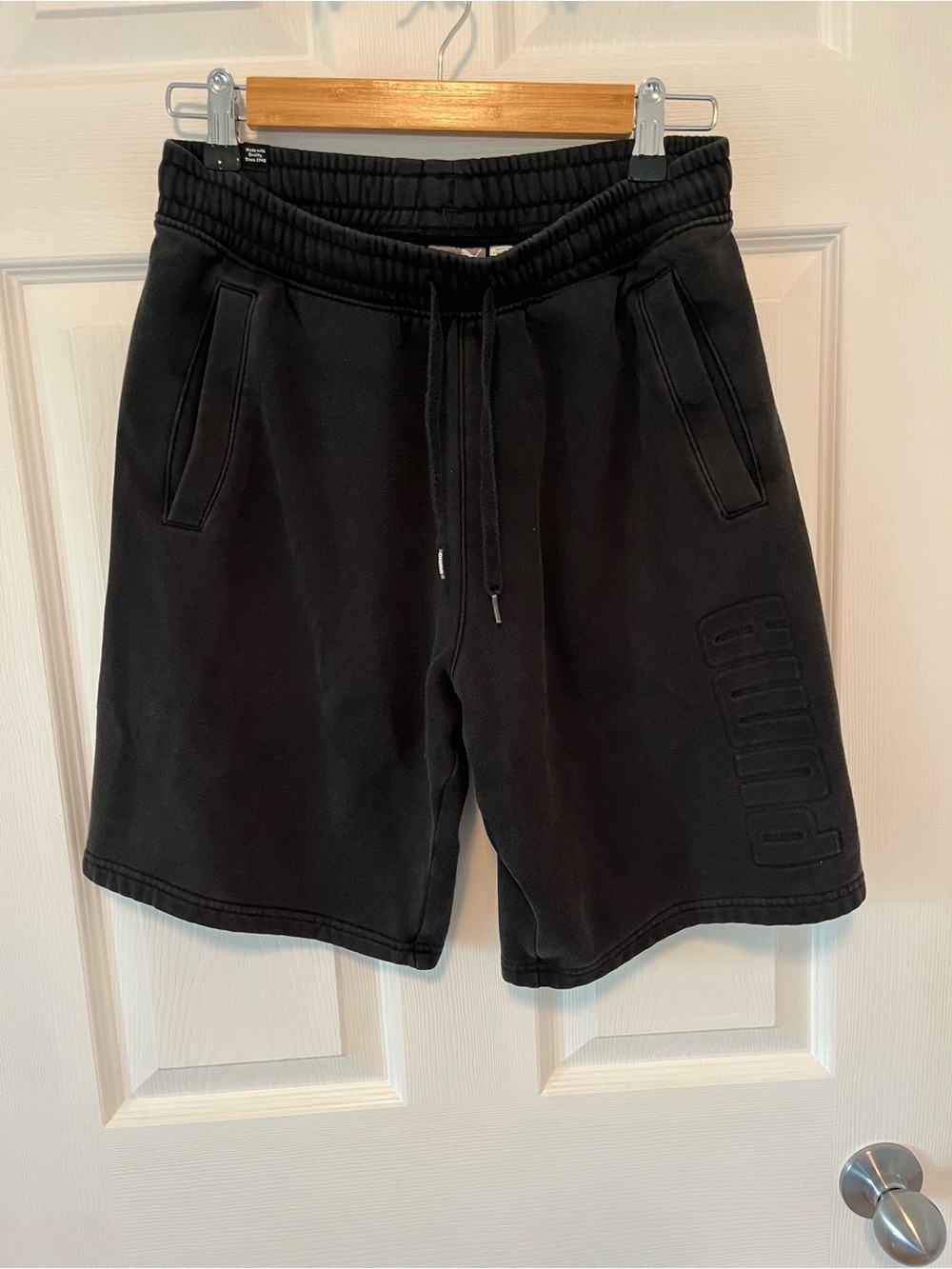 Puma Black Athletic Logo Shorts